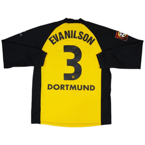 2001-02 Dortmund Home L/S Shirt Evanilson #3 - 4/10 - (M)
