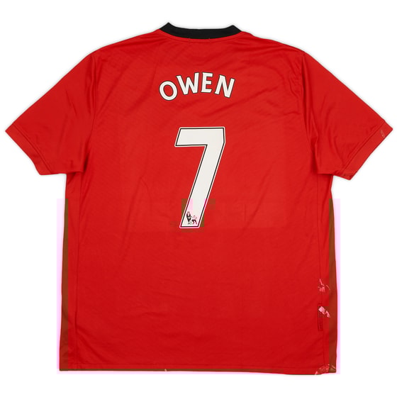2009-10 Manchester United Home Shirt Owen #7 - 6/10 - (XL)