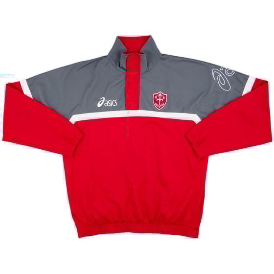 2005-06 Triestina Asics 1/4 Zip Drill Top - 9/10 - (L)