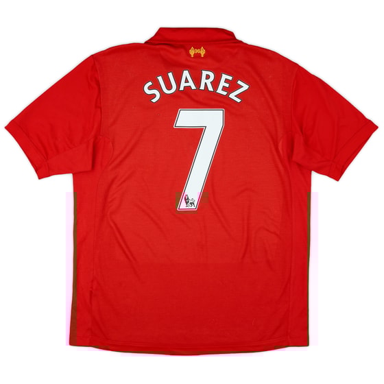 2012-13 Liverpool Home Shirt Suarez #7