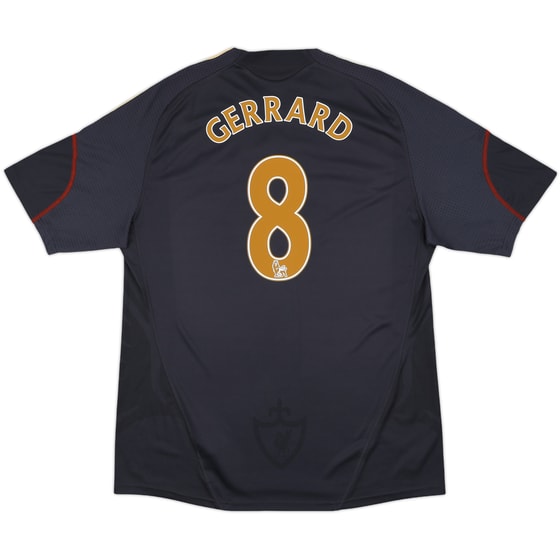 2009-10 Liverpool Away Shirt Gerrard #8 - 8/10 - (XL)