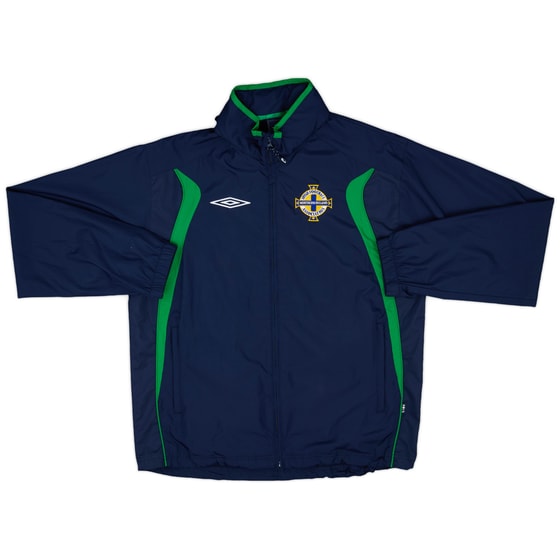 2007-08 Northern Ireland Umbro Hooded Rain Jacket - 8/10 - (L)
