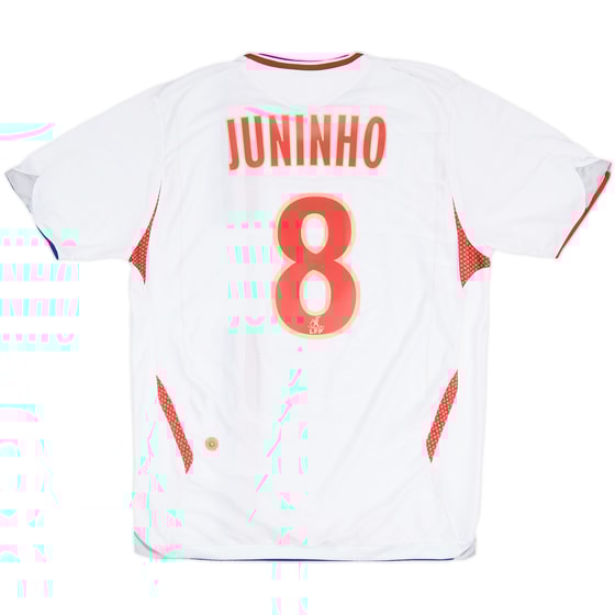 2008-09 Lyon Home Shirt Juninho #8 - 6/10 - (M)