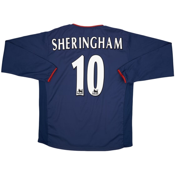 2003-04 Portsmouth Away L/S Shirt Sheringham #10 - 8/10 - (L)