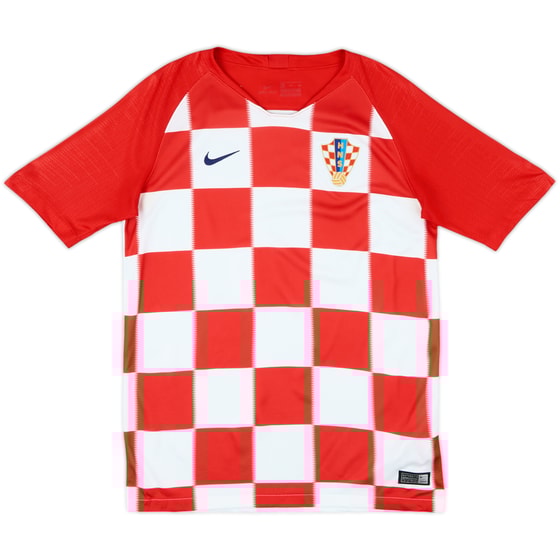 2018-19 Croatia Home Shirt - 8/10 - (XL.Boys)
