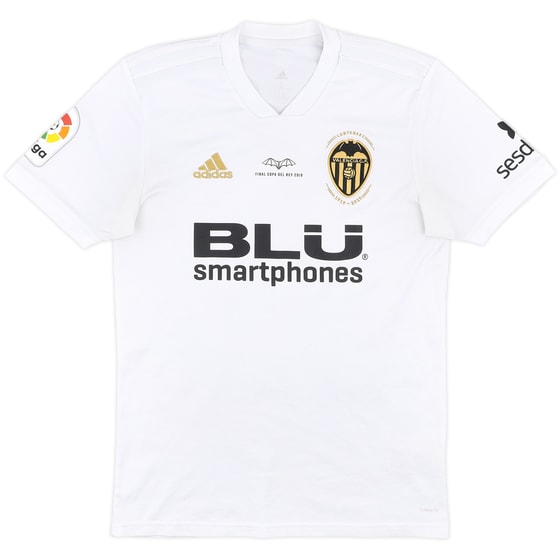 2018-19 Valencia 'Copa Del Rey' Centenary Home Shirt - 6/10 - (S)