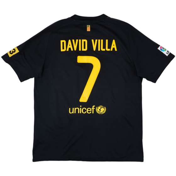 2011-12 Barcelona Away Shirt David Villa #7 - 6/10 - (XL)