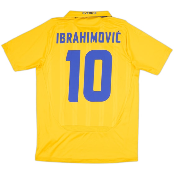 2009-10 Sweden Home Shirt Ibrahimovic #10 - 9/10 - (S)