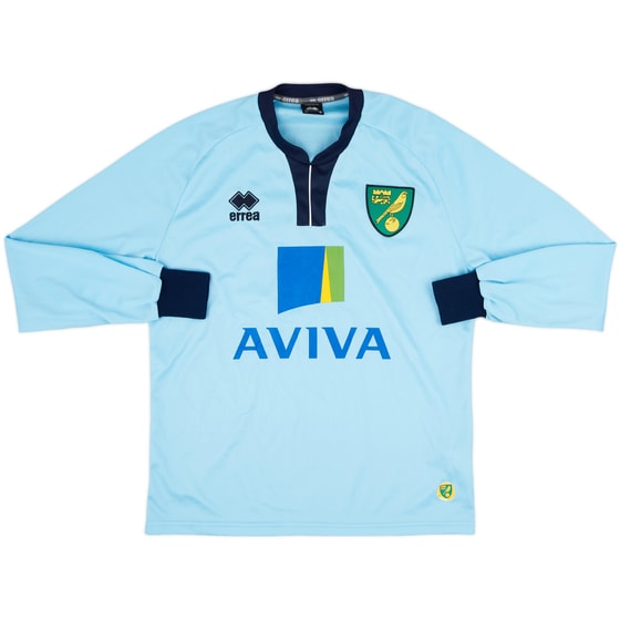 2013-14 Norwich GK Shirt - 8/10 - (S)
