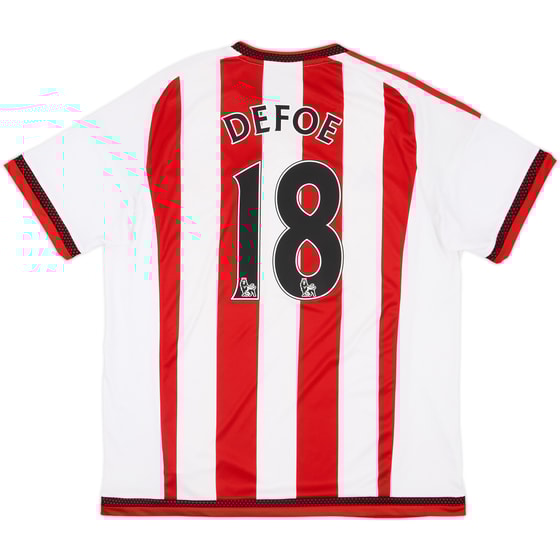 2015-16 Sunderland Home Shirt Defoe #18 - 7/10 - (XL)