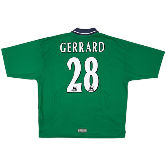 1999-00 Liverpool Away Shirt Gerrard #28 - 7/10 - (XL)