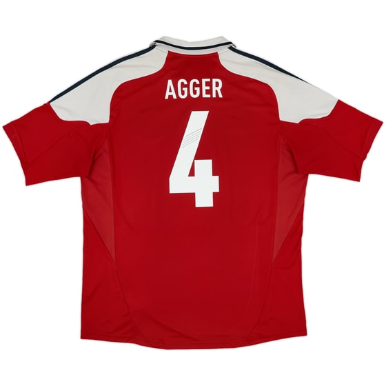 2012-13 Denmark Home Shirt Agger #4 - 5/10 - (XL)