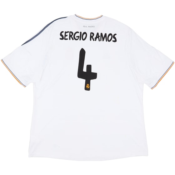 2013-14 Real Madrid Home Shirt Sergio Ramos #4 - 7/10 - (3XL)