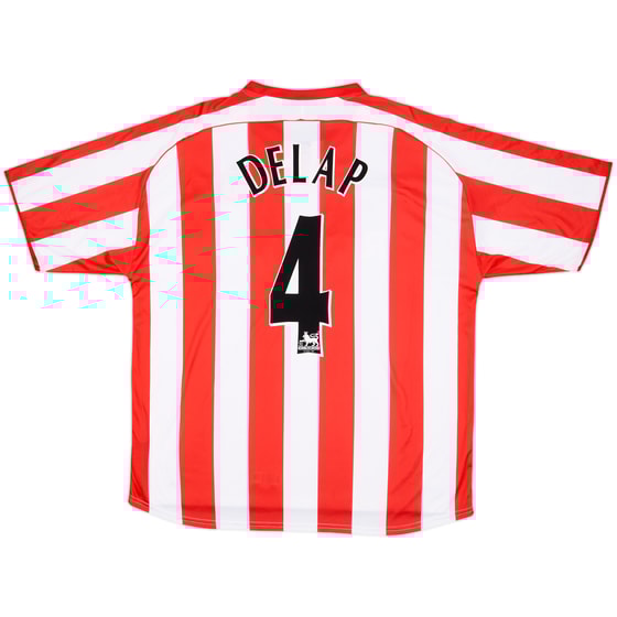 2005-07 Sunderland Home Shirt Delap #4 - 8/10 - (XL)
