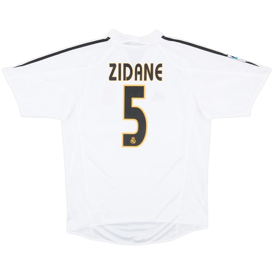 2004-05 Real Madrid Home Shirt Zidane #5 - 9/10 - (M)