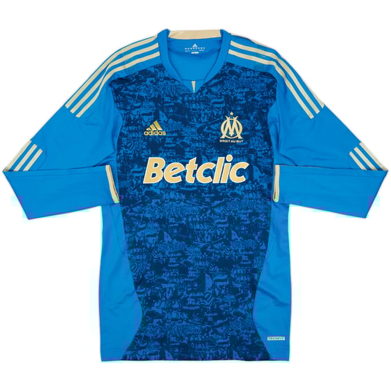 2011-12 Olympique Marseille Player Issue Techfit Away L/S Shirt - 6/10 - (XL)