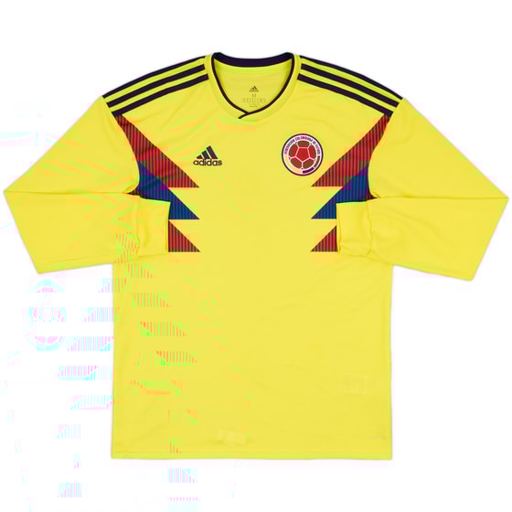2018-19 Colombia Home L/S Shirt - 7/10 - (M)