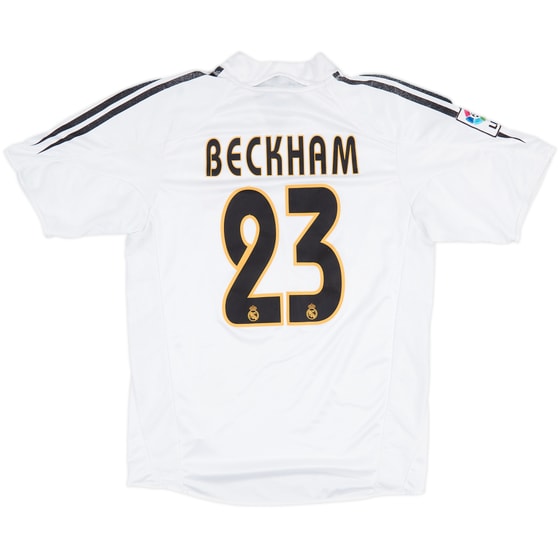 2004-05 Real Madrid Home Shirt Beckham #23 - 6/10 - (S)