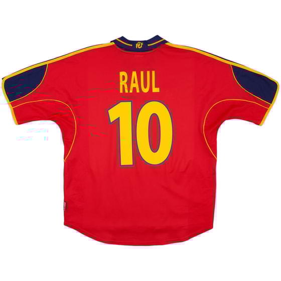 1999-02 Spain Home Shirt Raul #10 - 10/10 - (L)