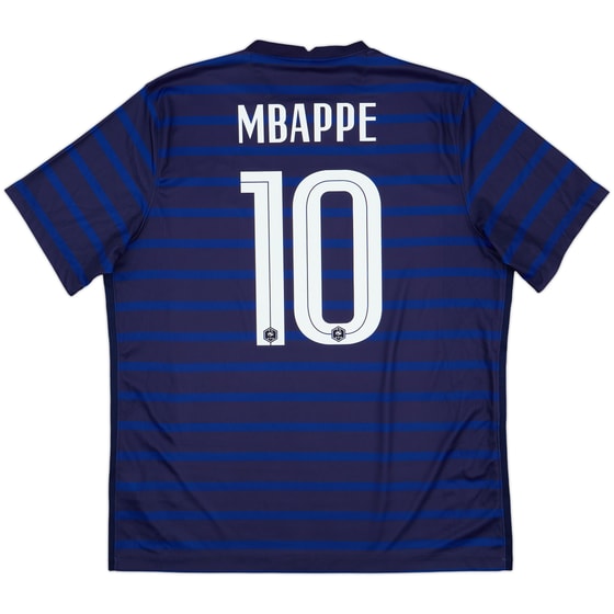 2020-21 France Home Shirt Mbappe #10 - 9/10 - (XL)