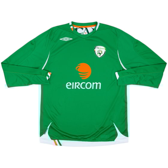 2006-08 Ireland Home L/S Shirt - 9/10 - (L)