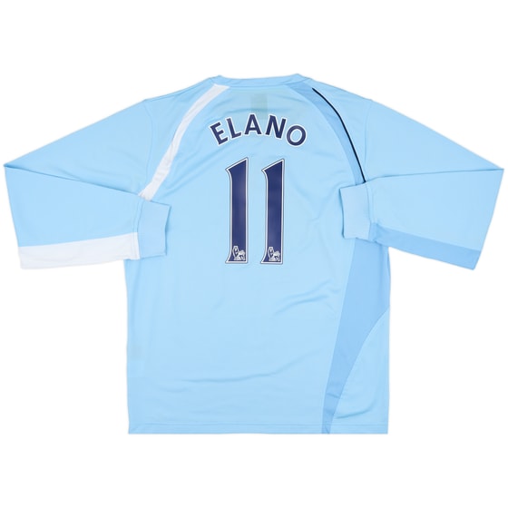 2008-09 Manchester City Home L/S Shirt Elano #11 - 8/10 - (XL)