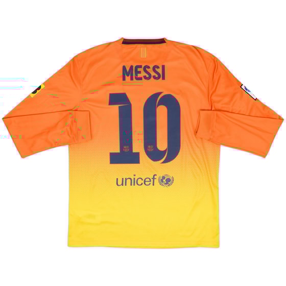 2012-13 Barcelona Away L/S Shirt Messi #10 - 9/10 - (M)