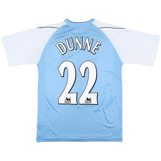 2006-07 Manchester City Home Shirt Dunne #22 - 7/10 - (M)