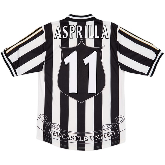 1997-99 Newcastle Home Shirt Asprilla #11 - 8/10 - (S)