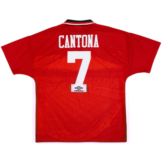 1994-96 Manchester United Home Shirt Cantona #7 - 8/10 - (L)