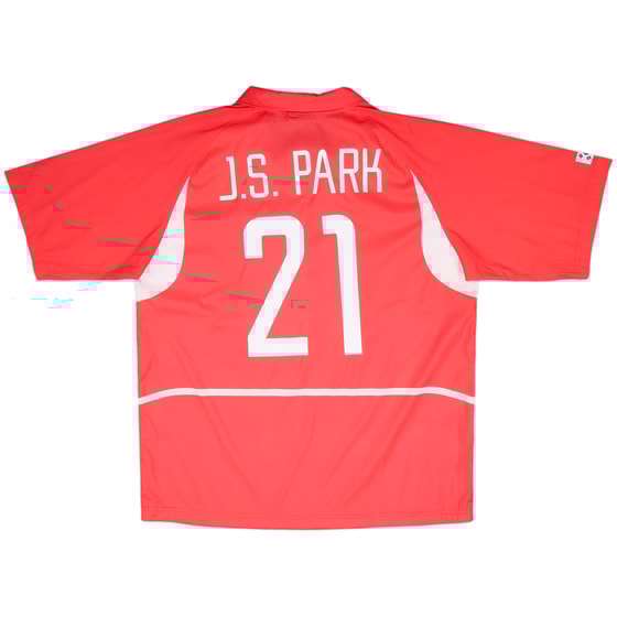 2002-03 South Korea Home Shirt J.S.Park #21 - 9/10 - (XXL)