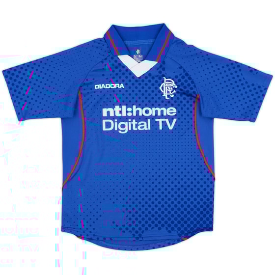2002-03 Rangers Home Shirt - 9/10 - (S.Boys)