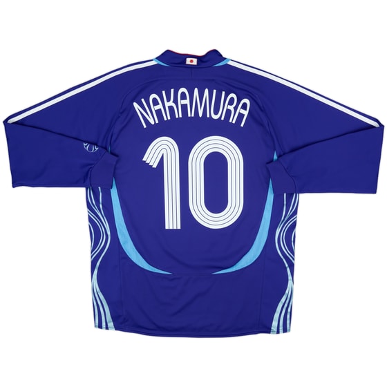 2006-08 Japan Home L/S Shirt Nakamura #10 - 8/10 - (M/L)