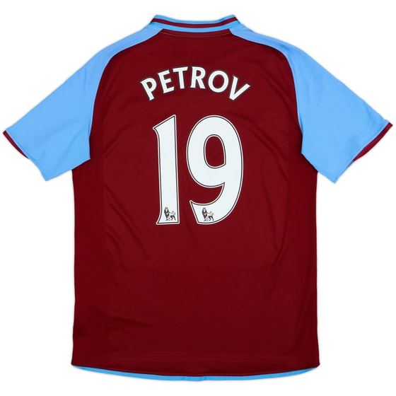 2008-09 Aston Villa Home Shirt Petrov #19 - 7/10 - (M)