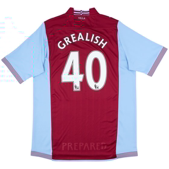 2013-14 Aston Villa Home Shirt Grealish #40 - 10/10 - (3XL)