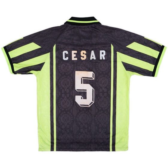 1996-97 Borussia Dortmund Away Shirt Cesar #5 - 7/10 - (M)