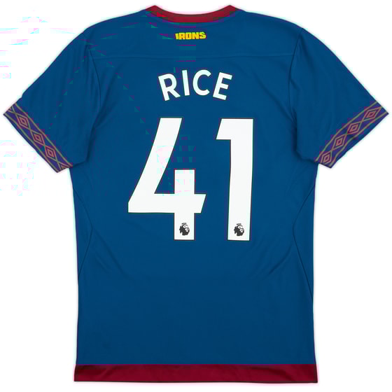 2018-19 West Ham Away Shirt Rice #41 - 9/10 - (S)