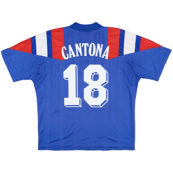 1992-94 France Home Shirt Cantona #18 - 7/10 - (L/XL)