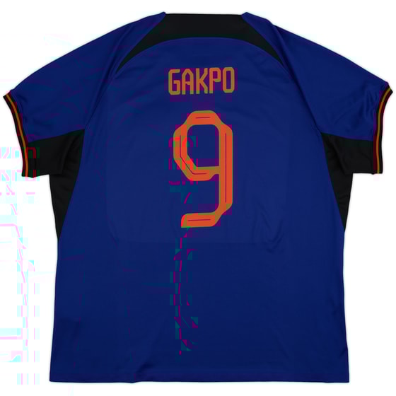 2022-24 Netherlands Away Shirt Gakpo #9 - 9/10 - (XXL)