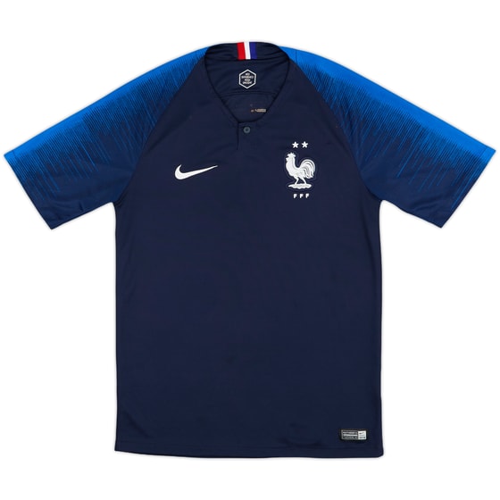 2018 France Home Shirt - 7/10 - (S)
