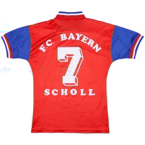 1993-95 Bayern Munich Home Shirt Scholl #7 - 9/10 - (S)
