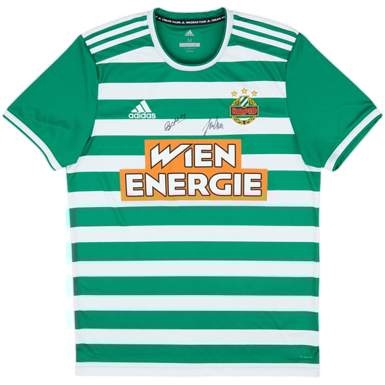 2019-20 Rapid Vienna Signed Home Shirt - 8/10 - (M)