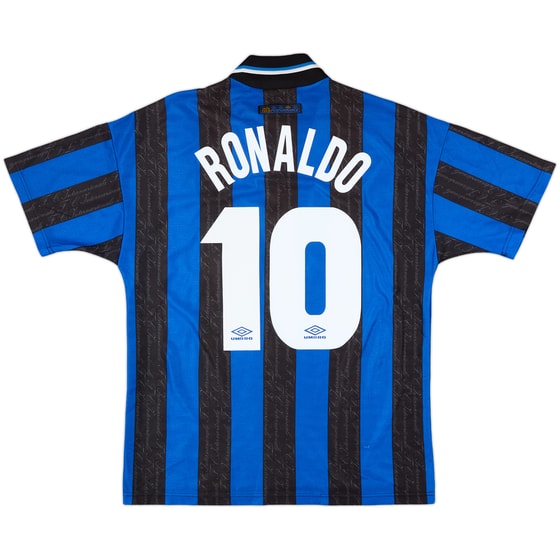 1997-98 Inter Milan Home Shirt Ronaldo #10 - 8/10 - (M)