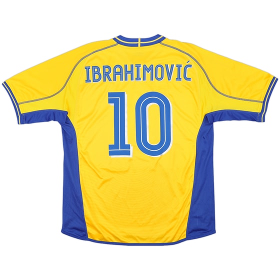 2003-04 Sweden Home Shirt Ibrahimovic #10 - 9/10 - (XL)