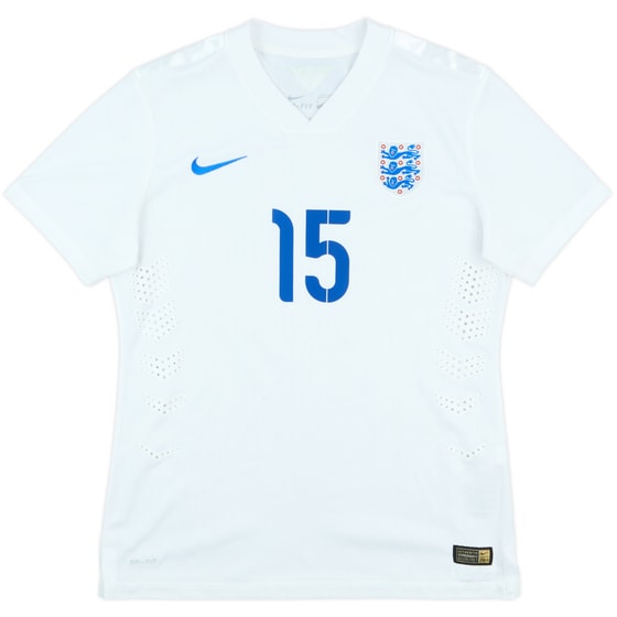 2014 England Women Match Issue Home Shirt #15