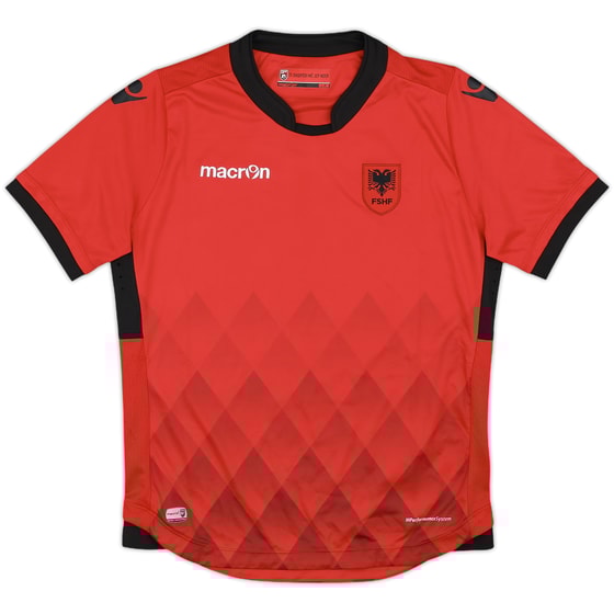 2017-18 Albania Home Shirt - 10/10 - (L.Boys)
