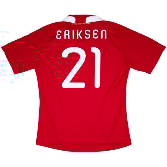 2010-11 Denmark Home Shirt Eriksen #21 - 8/10 - (XL)