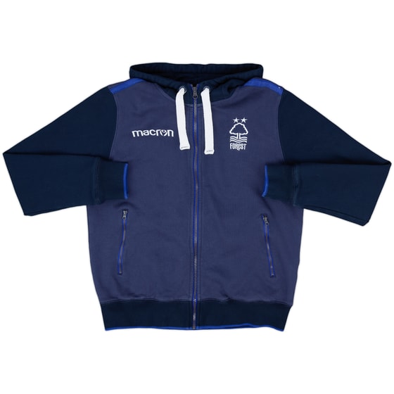 2018-19 Nottingham Forest Macron Hooded Track Jacket - 9/10 - (M)