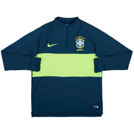 2018-20 Brazil Nike 1/4 Zip Drill Top - 8/10 - (M)