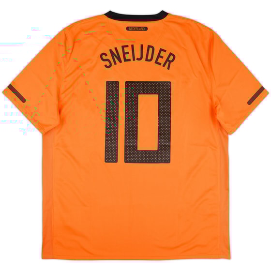 2010-11 Netherlands Home Shirt Sneijder #10 - 8/10 - (XL)